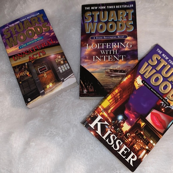 SALE!! Stuart Woods set of 3 thriller books - Picture 1 of 9